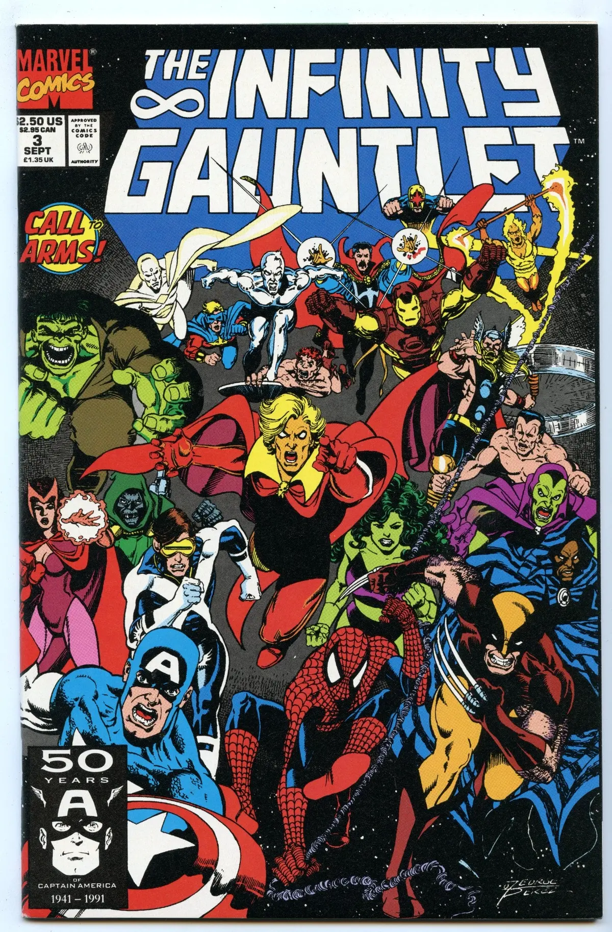 Infinity Gauntlet 3 (Sep 1991) Nm- (9.2) 1