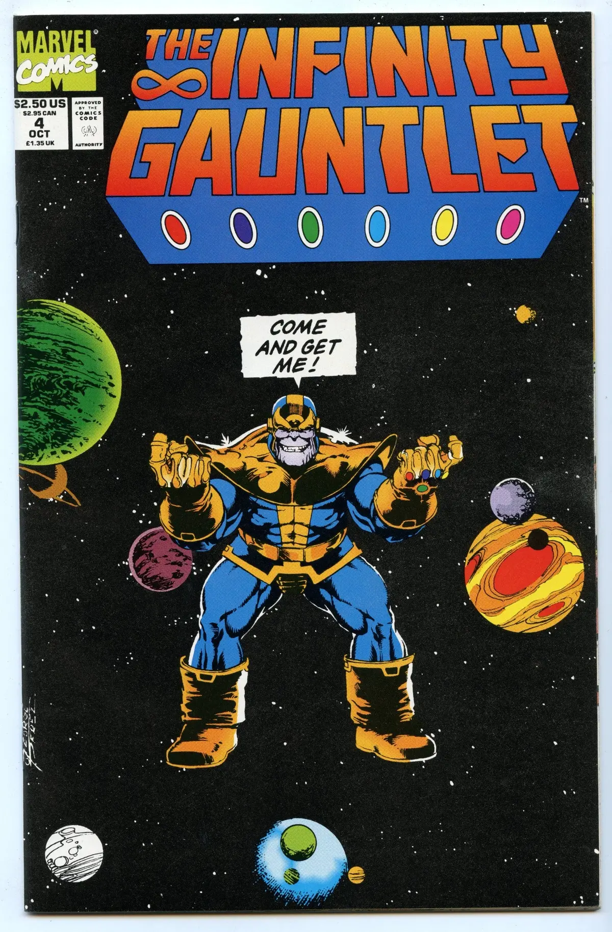Infinity Gauntlet 4 (Oct 1991) Nm- (9.2) 1