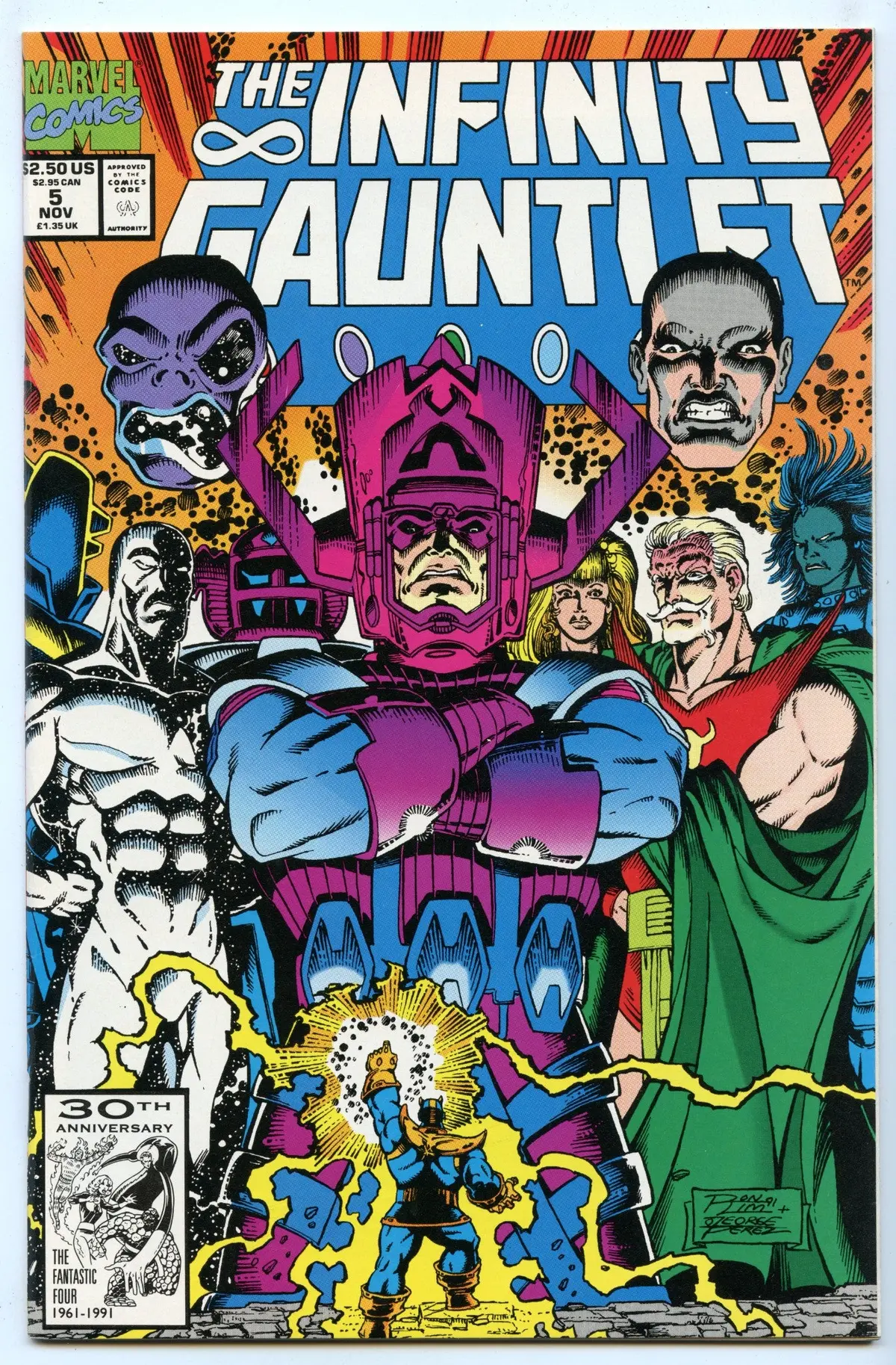 Infinity Gauntlet 5 (Nov 1991) Nm- (9.2) 1