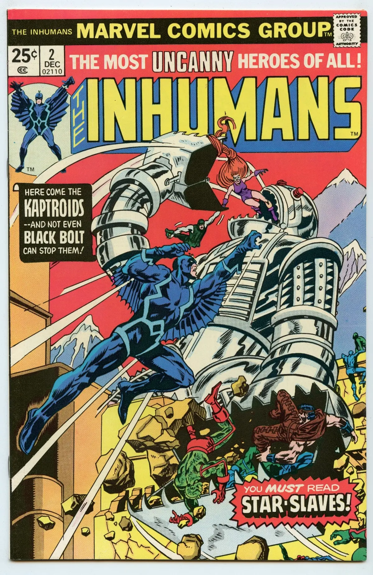 Inhumans 2 (Dec 1975) Vf+ (8.5) 1