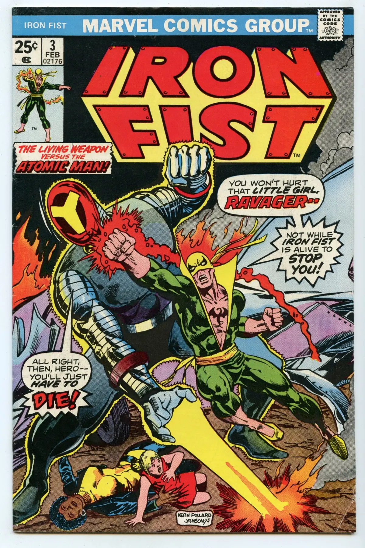 Iron Fist 3 (Feb 1976) Vg/Fi (5.0) 1
