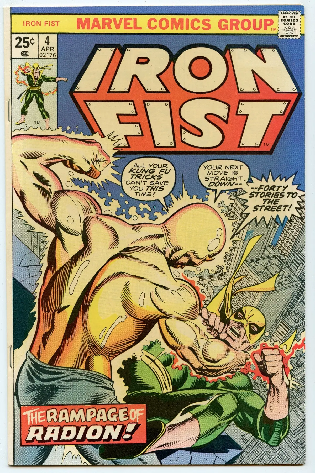 Iron Fist 4 (Apr 1976) Nm- (9.2) 1