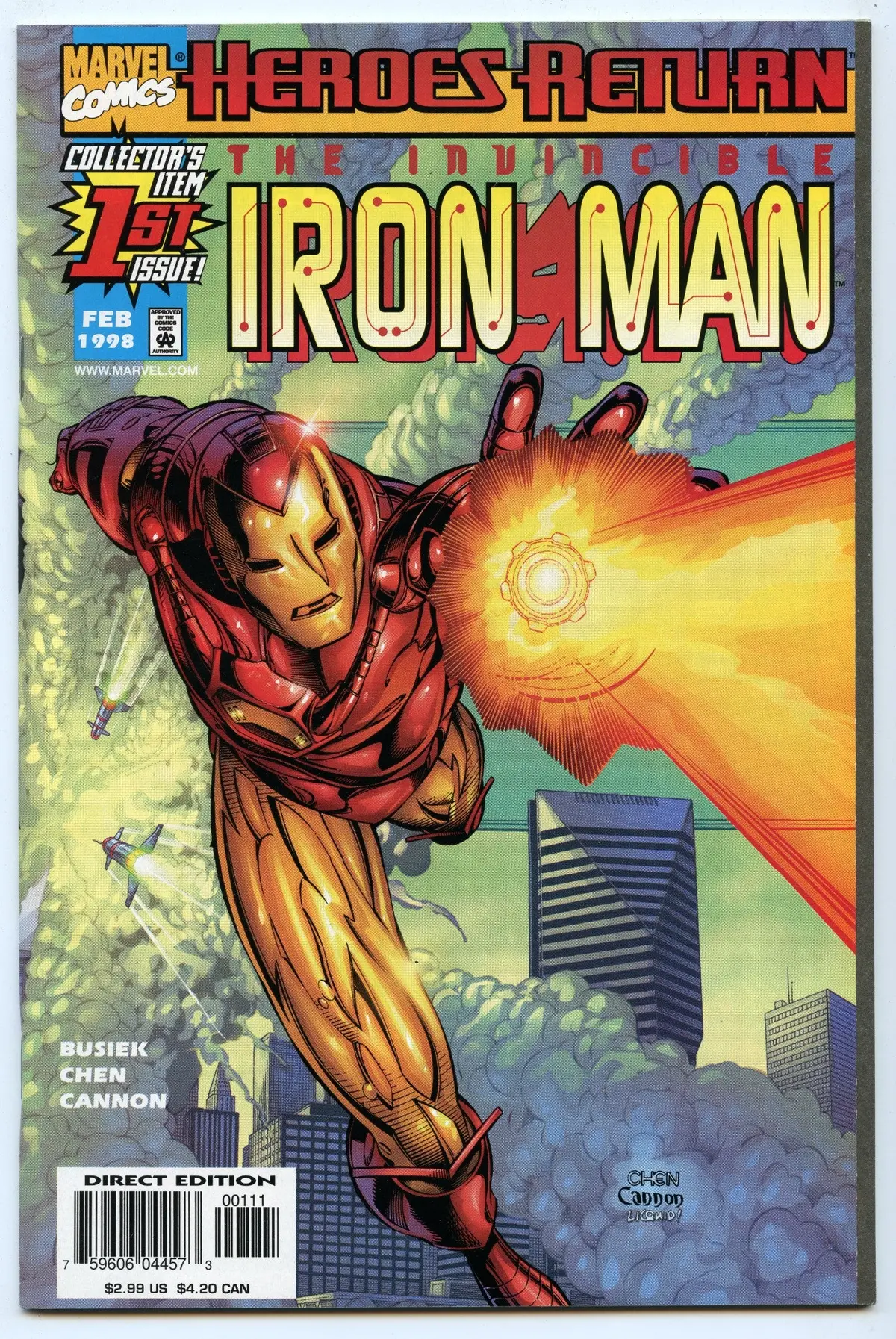 Iron Man 1 (Feb 1998) Nm- (9.2) 1