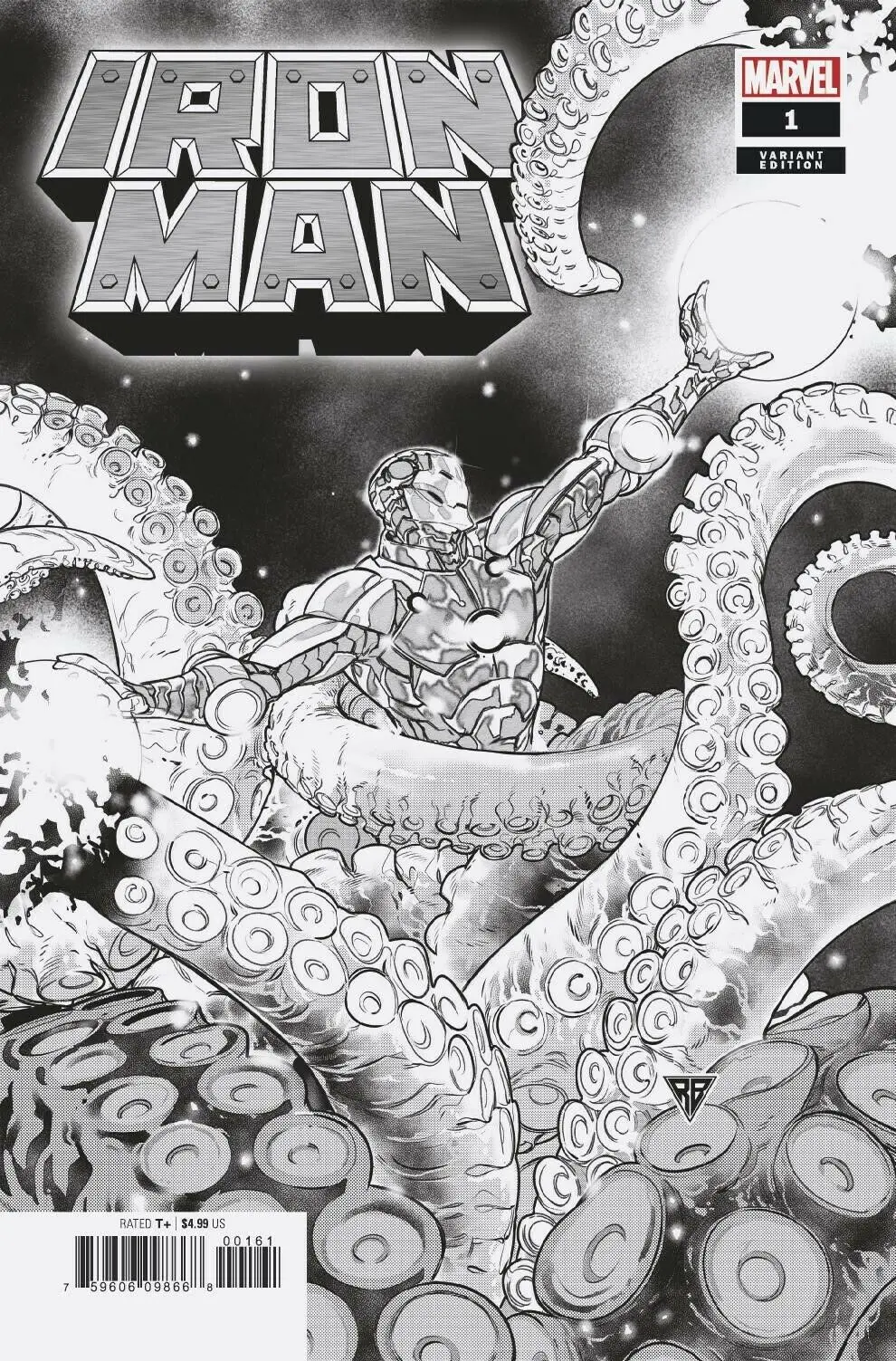 Iron Man #1 Silva Launch Sketch Var 1