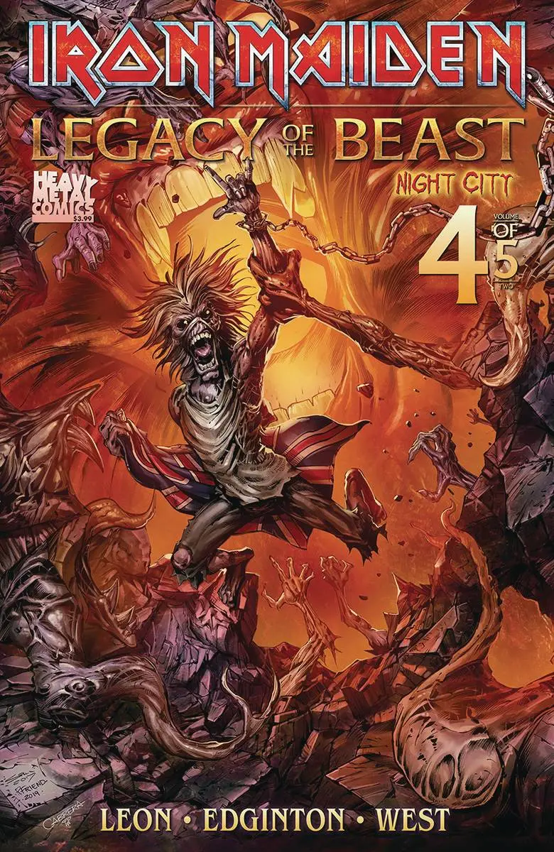 Iron Maiden Legacy O/T Beast Vol 2 Night City #4 Cvr B Aston 1