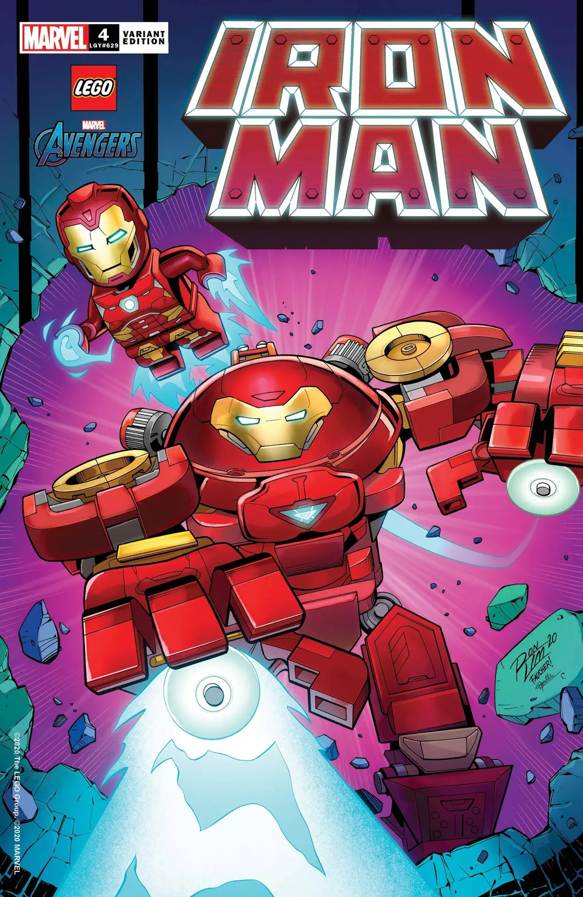 Iron Man #4 Ron Lim Lego Var 1