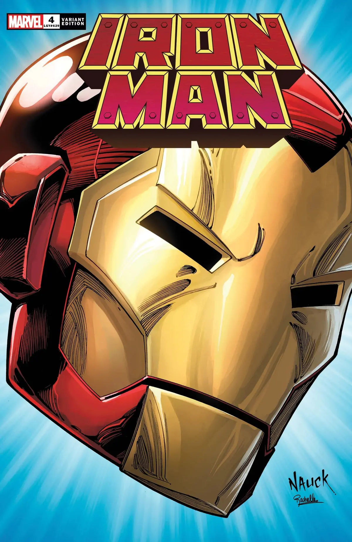 Iron Man #4 Nauck Headshot Var 1