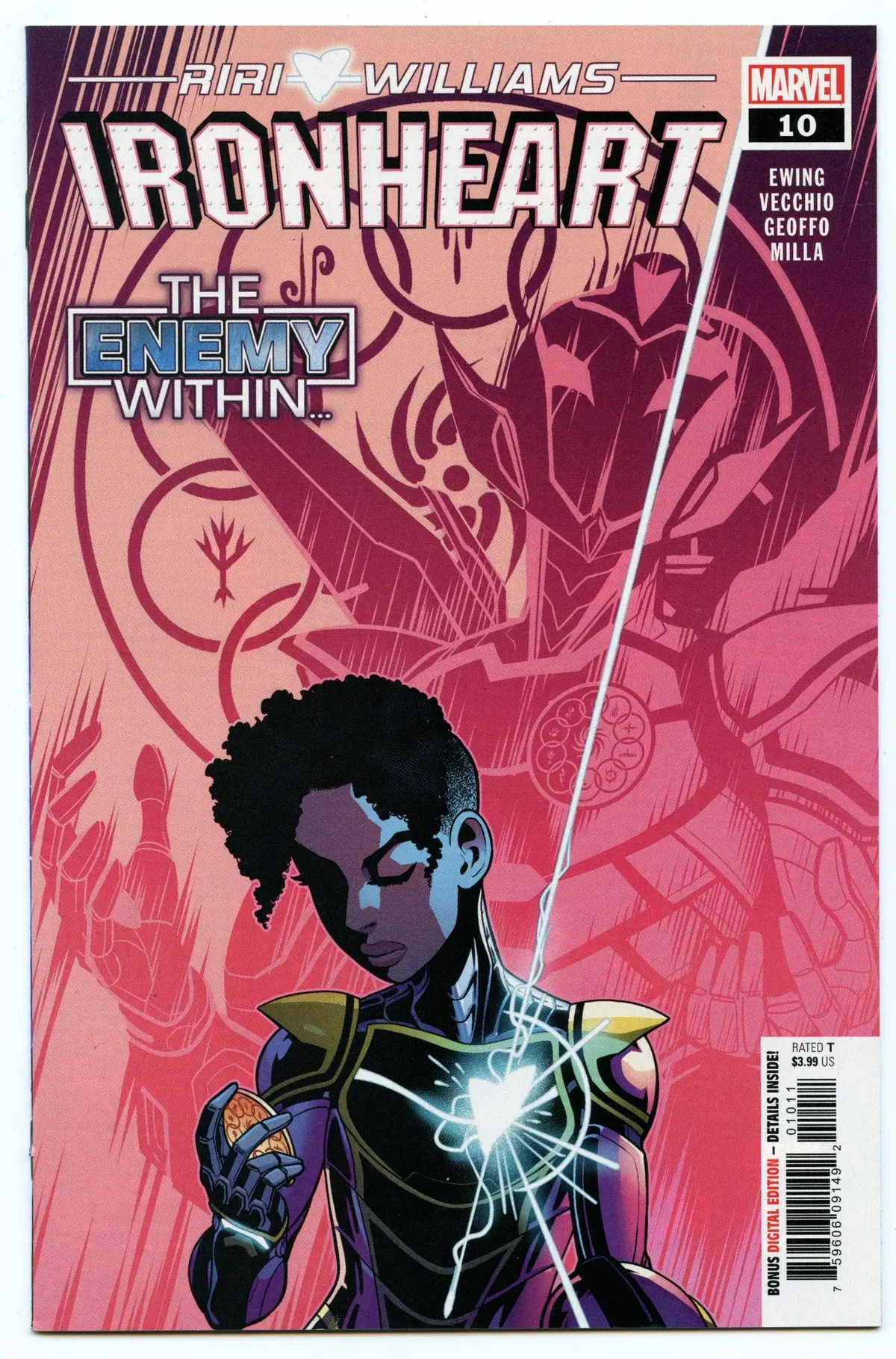 Ironheart 10 (Nov 2019) Nm- (9.2) - 1St Appearance Riri's Father (Cameo) 1