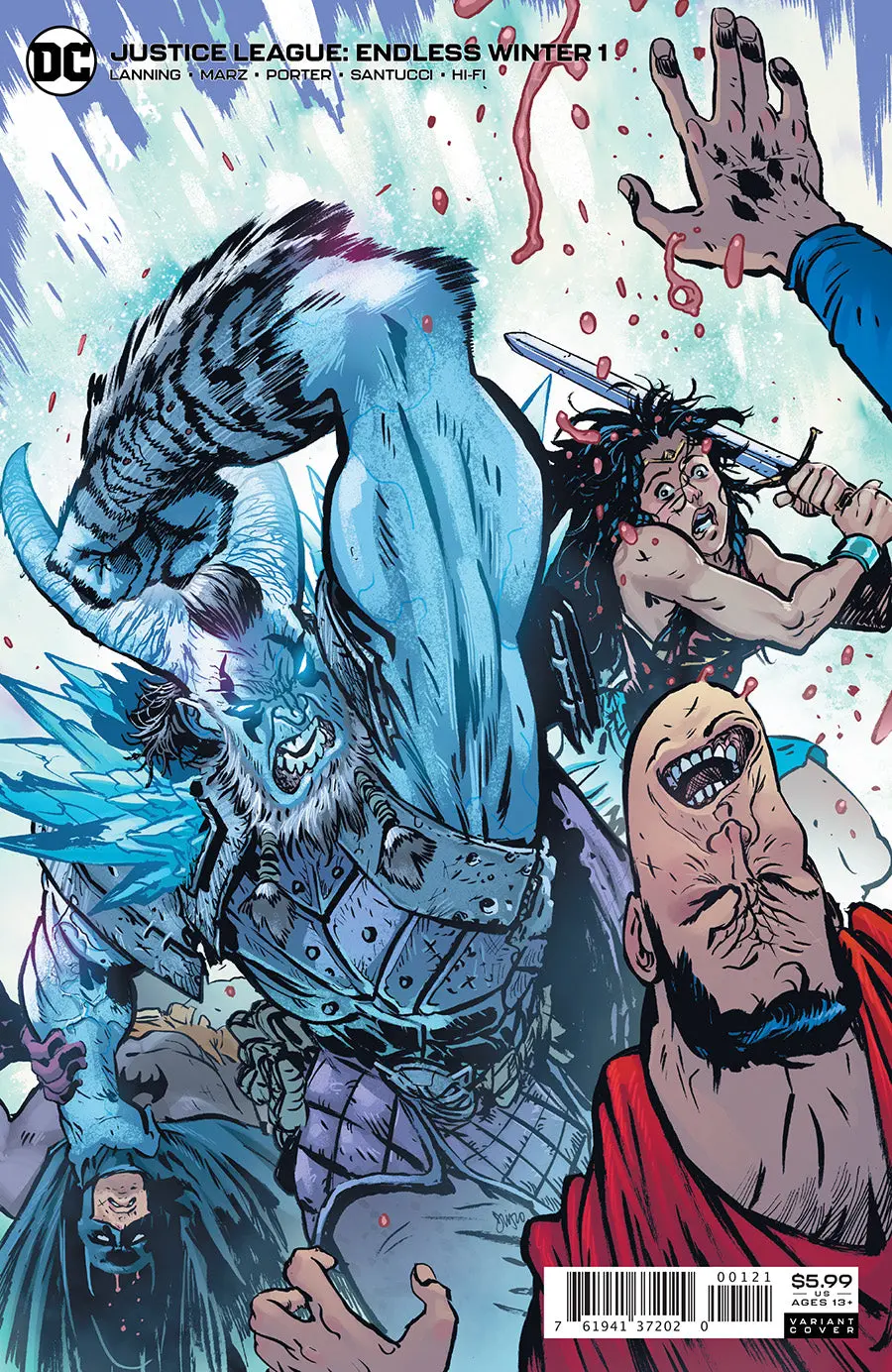 Justice League Endless Winter #1 (Of 2) Cvr B Daniel Warren Johnson Card Stock Var (Endless Winter) 1