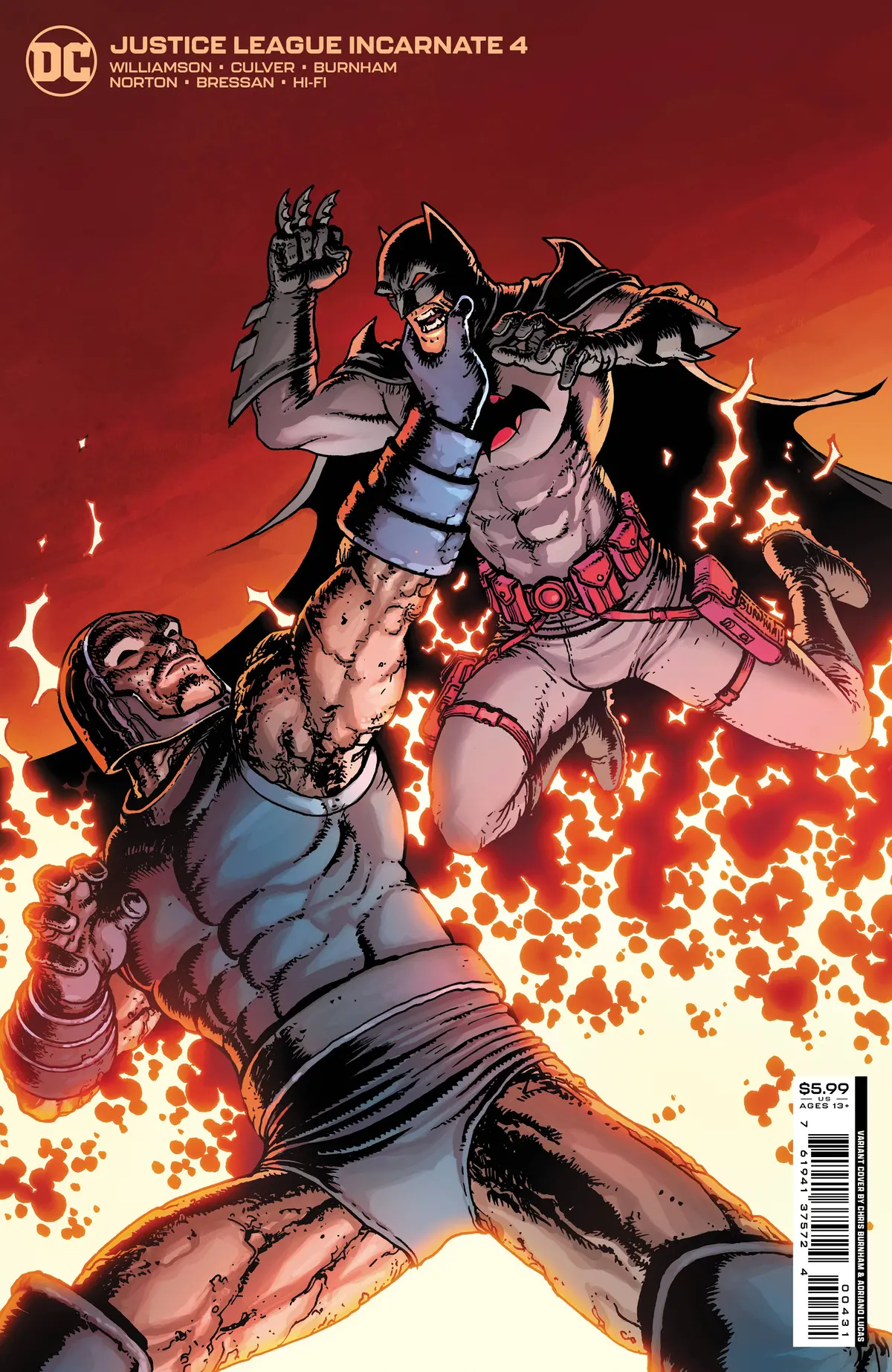 Justice League Incarnate #4 (Of 5) Cvr C 1:25 Burnham Card Stock Var 1