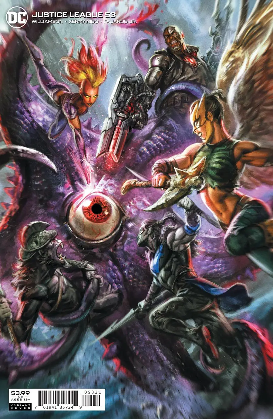 Justice League #53 Ben Caldwell Var Ed 1