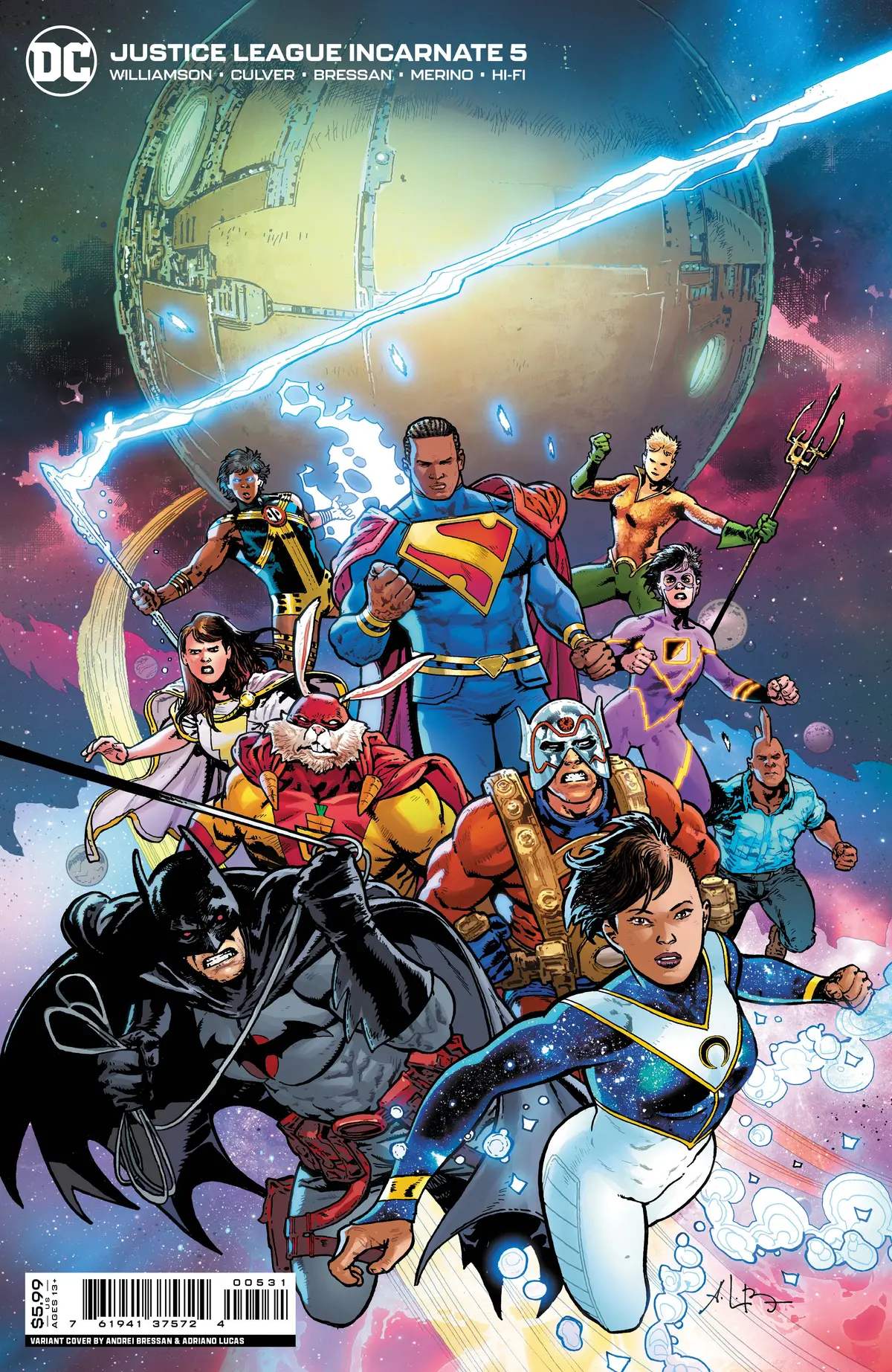 Justice League Incarnate #5 (Of 5) Cvr C 1:25 Bressan Card Stock Var 1