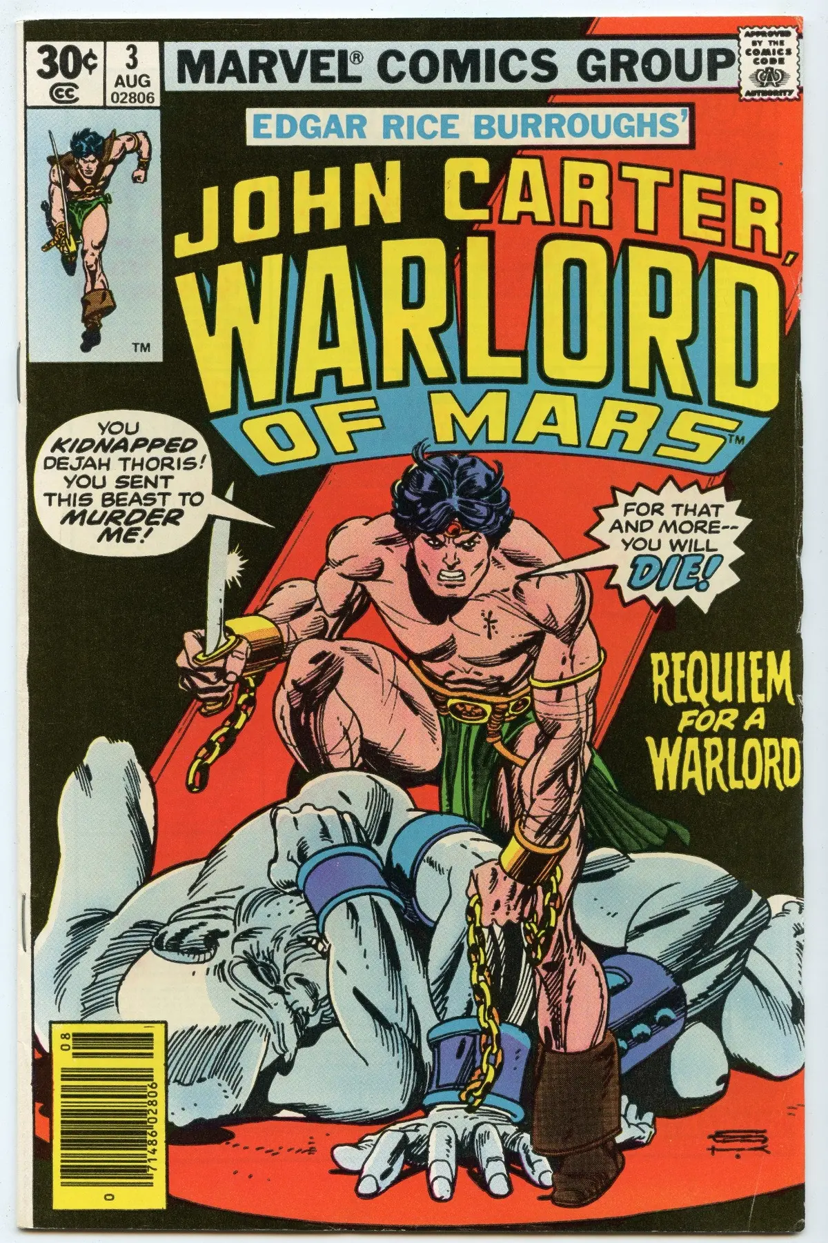 John Carter, Warlord Of Mars 3 (Aug 1977) Fi- (5.5) 1