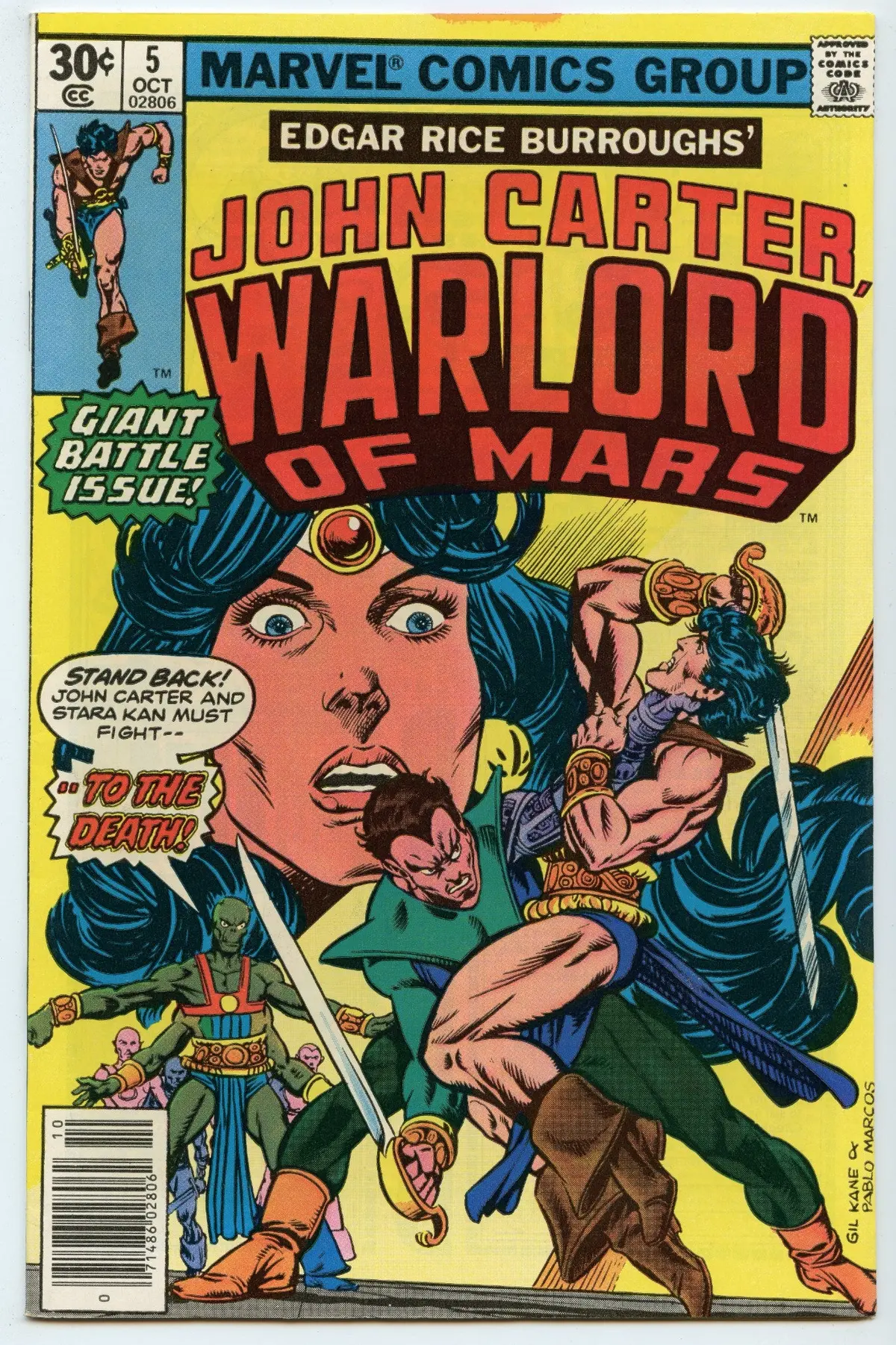 John Carter, Warlord Of Mars 5 (Oct 1977) Vf/Nm (9.0) 1