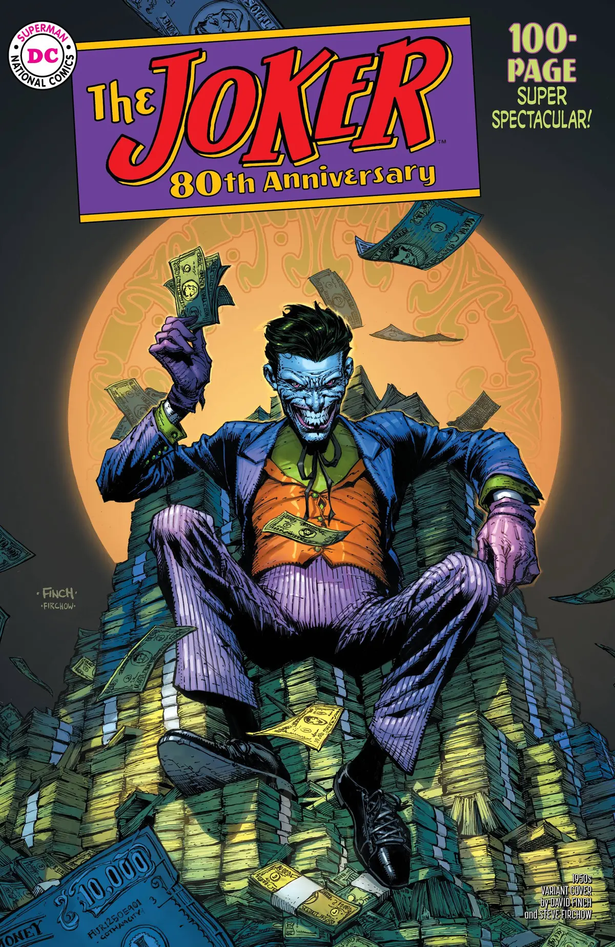 Joker 80Th Anniv 100 Page Super Spect #1 1950S David Finch V 1