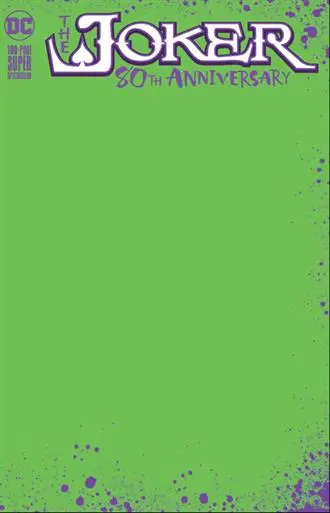 Joker 80Th Anniv 100 Page Super Spect #1 Green Blank Variant 1