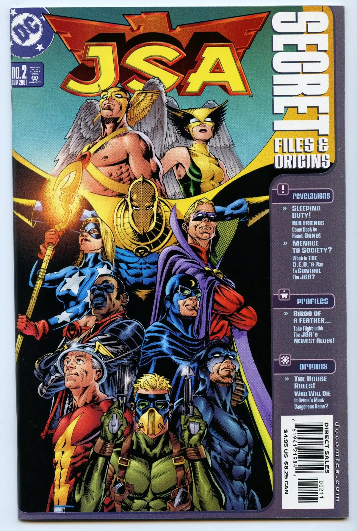 Jsa Secret Files 2 (Sep 2001) Nm- (9.2) 1
