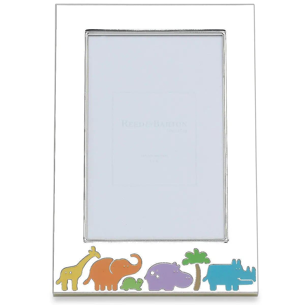 Silver Plate Jungle Parade  4" X 6" Frame 1