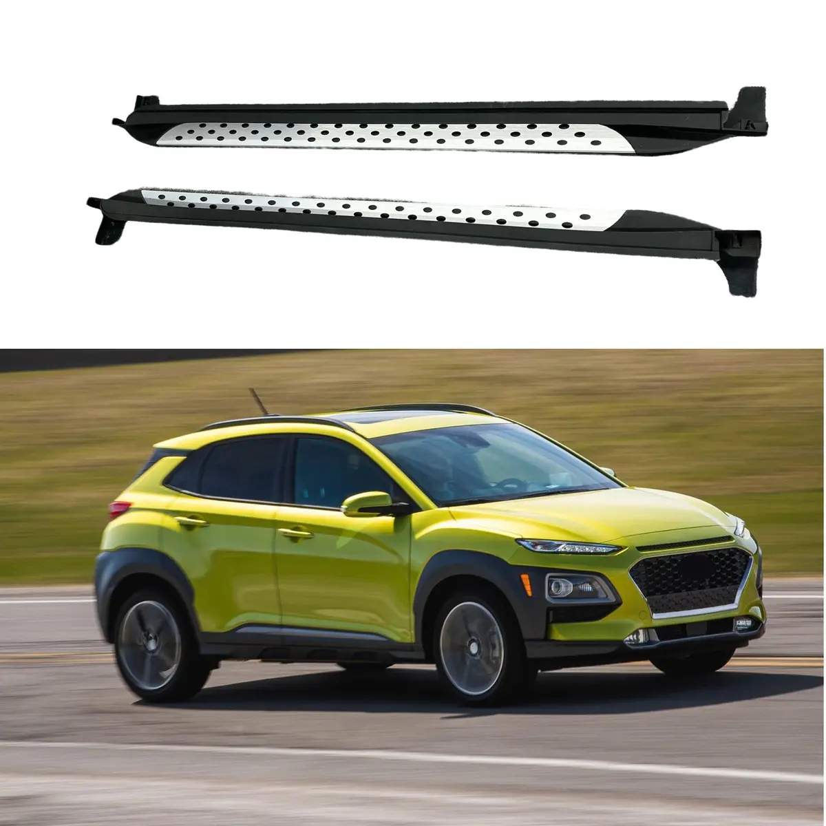 Fits 2018-2023 Kona Set Door Step Running Boards Side Step Nerf Bar 1