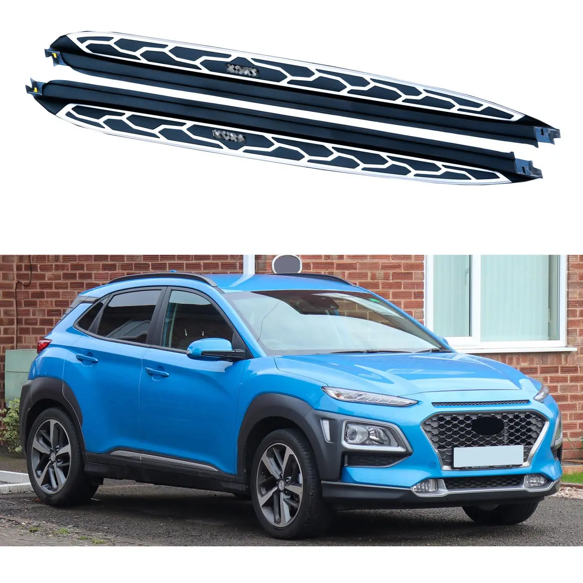 For Hyundai Kona 2018-2023 Side Step Nerf Bar Step Running Boards 1