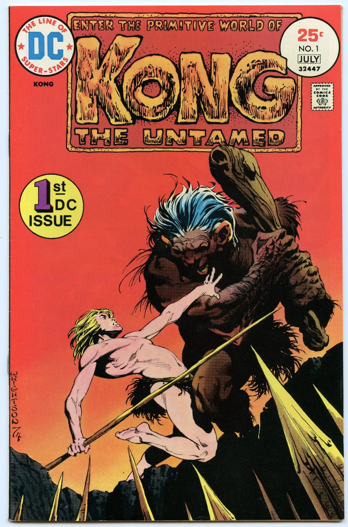 Kong The Untamed 1 (Jul 1975) Nm- (9.2) 1