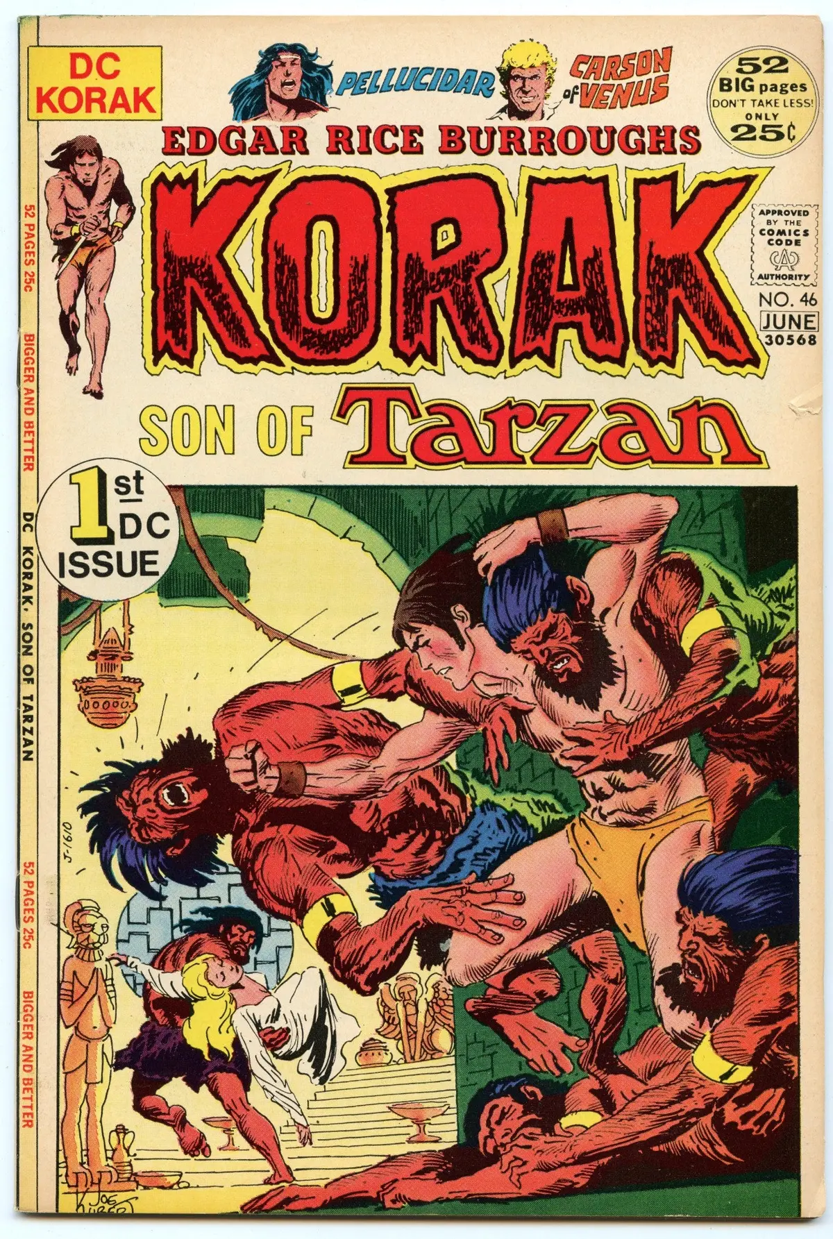 Korak, Son Of Tarzan 46 (Jun 1972) Vg-Fi (5.5) 1