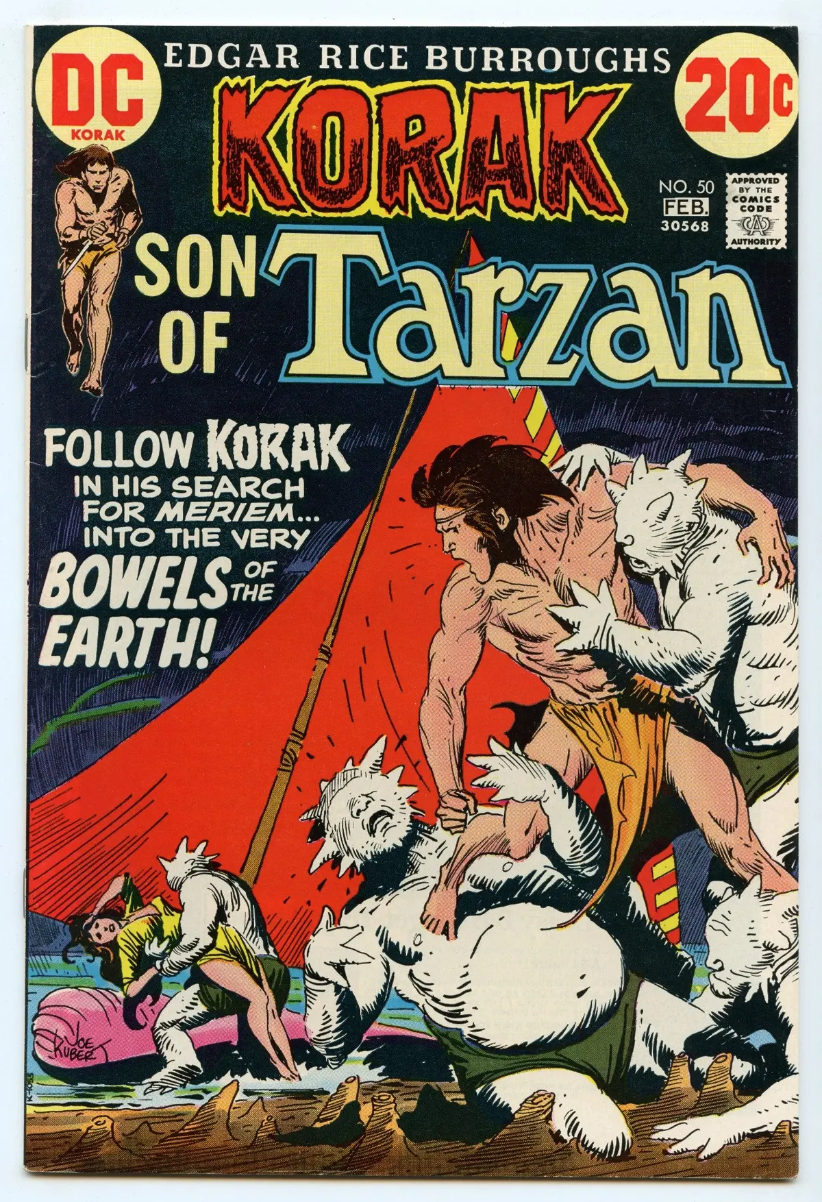 Korak, Son Of Tarzan 50 (Feb 1973) Vf (8.0) 1