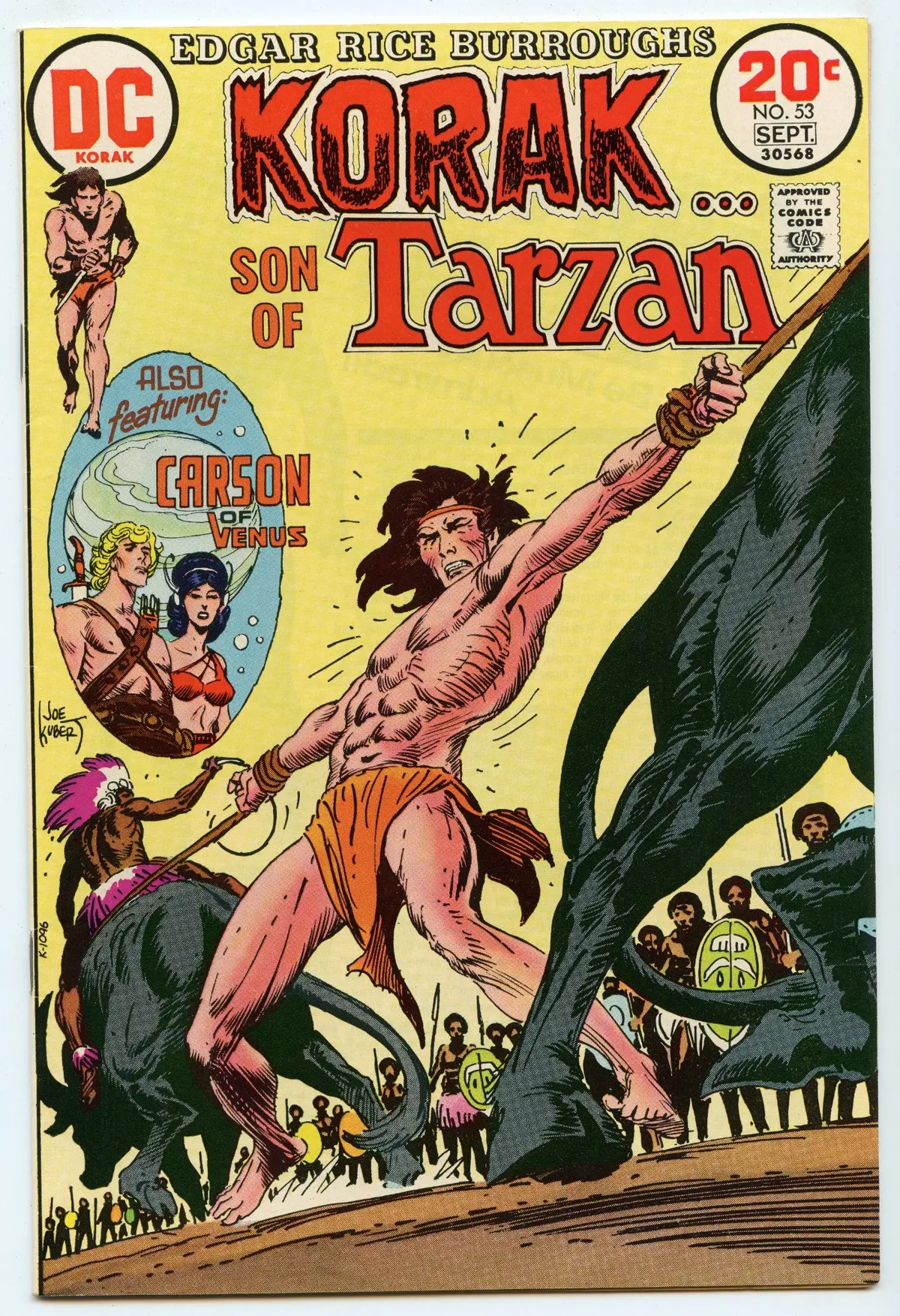 Korak, Son Of Tarzan 53 (Sep 1973) Vf+ (8.5) 1