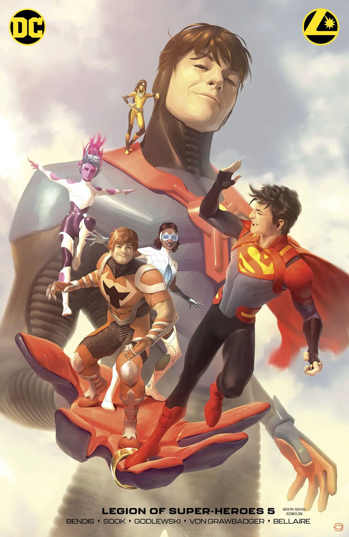 Legion Of Super Heroes #5 Card Stock Alex Garner Var Ed 1