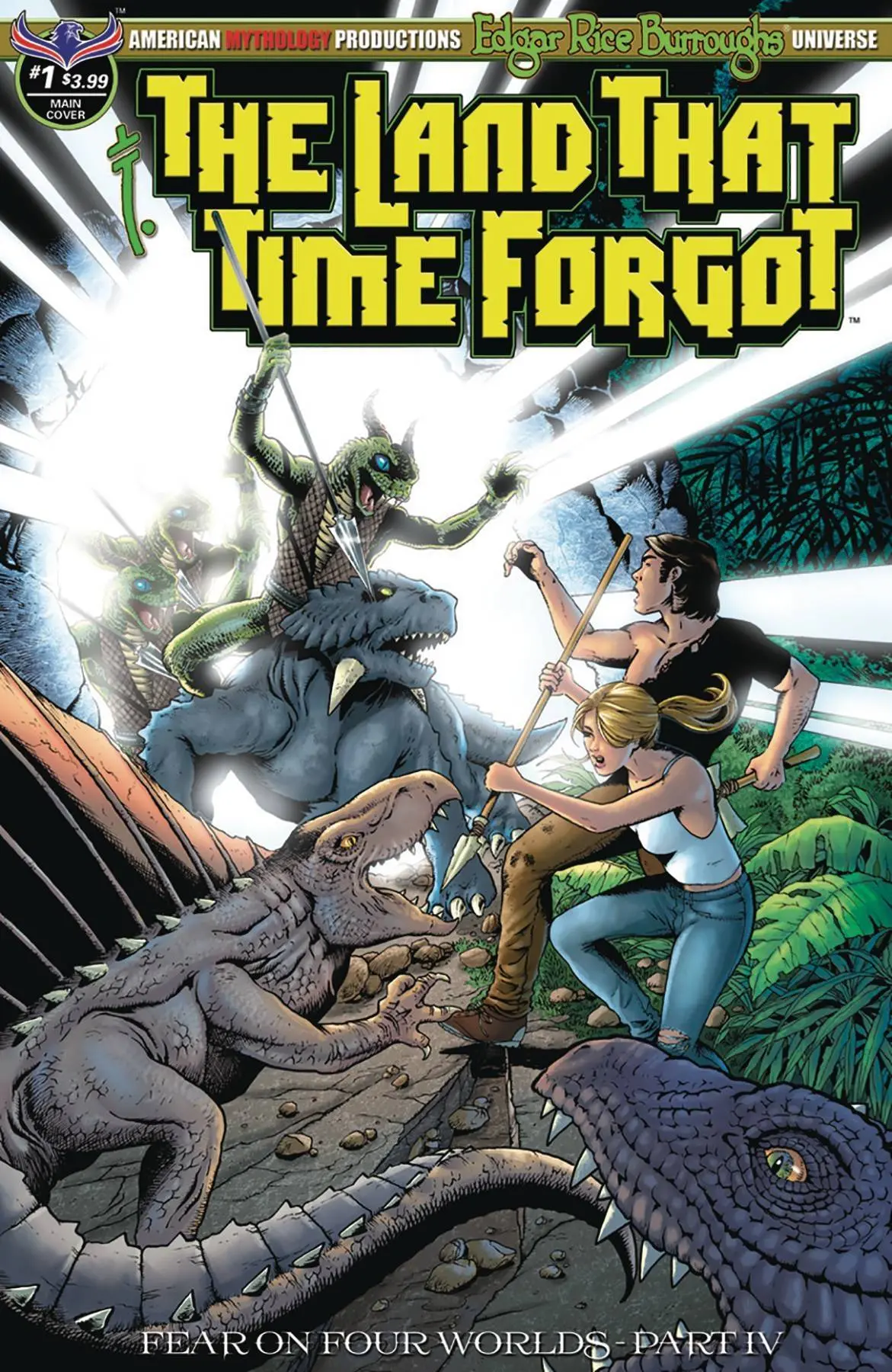 Land That Time Forgot #1 Fear On Four Worlds Wolfer Main Cvr 1