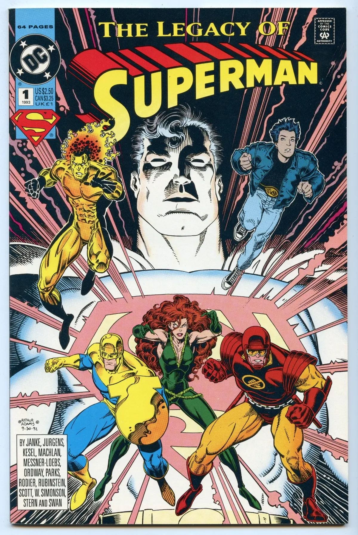 Superman: The Legacy Of Superman 1 (Mar 1993) Nm- (9.2) 1