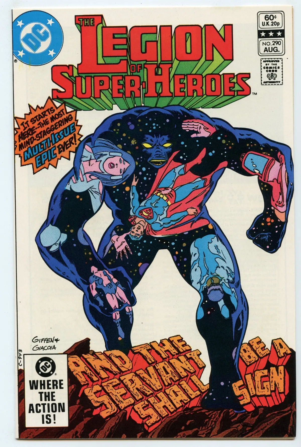 Legion Of Super-Heroes 290 (Aug 1982) Nm- (9.2) 1