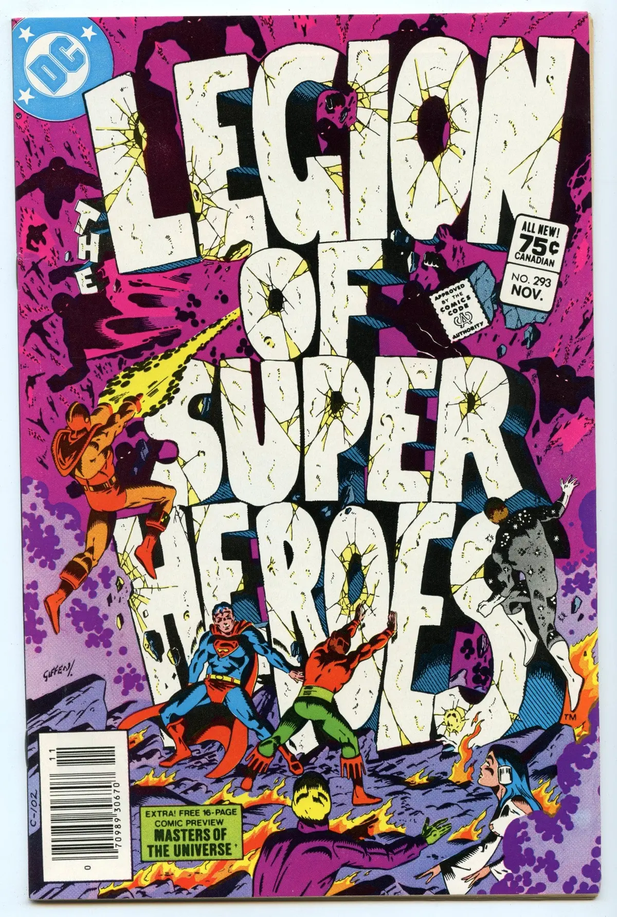 Legion Of Super-Heroes 293 (Nov 1982) Nm- (9.2) - Cdn Price Variant 1