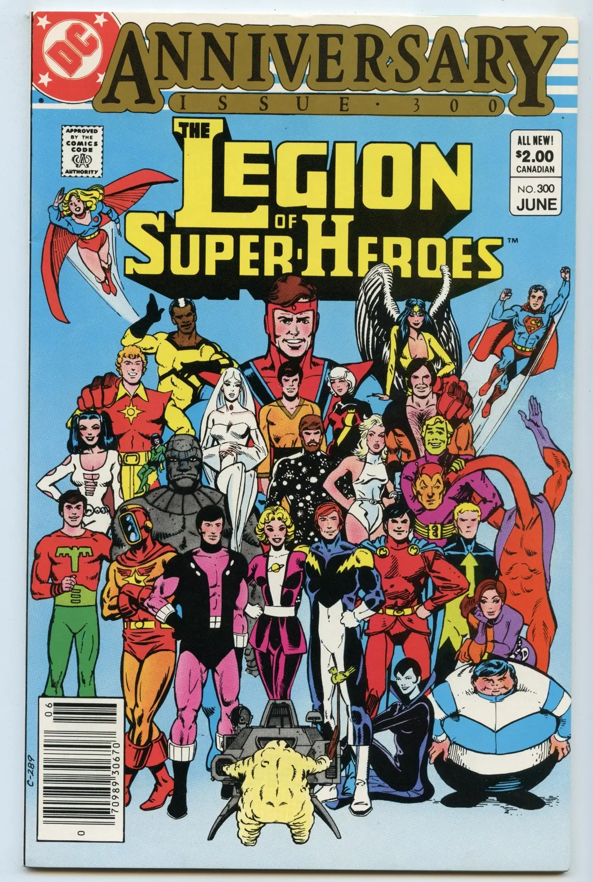 Legion Of Super-Heroes 300 (Jun 1983) Nm- (9.2) - Cdn Price Variant 1
