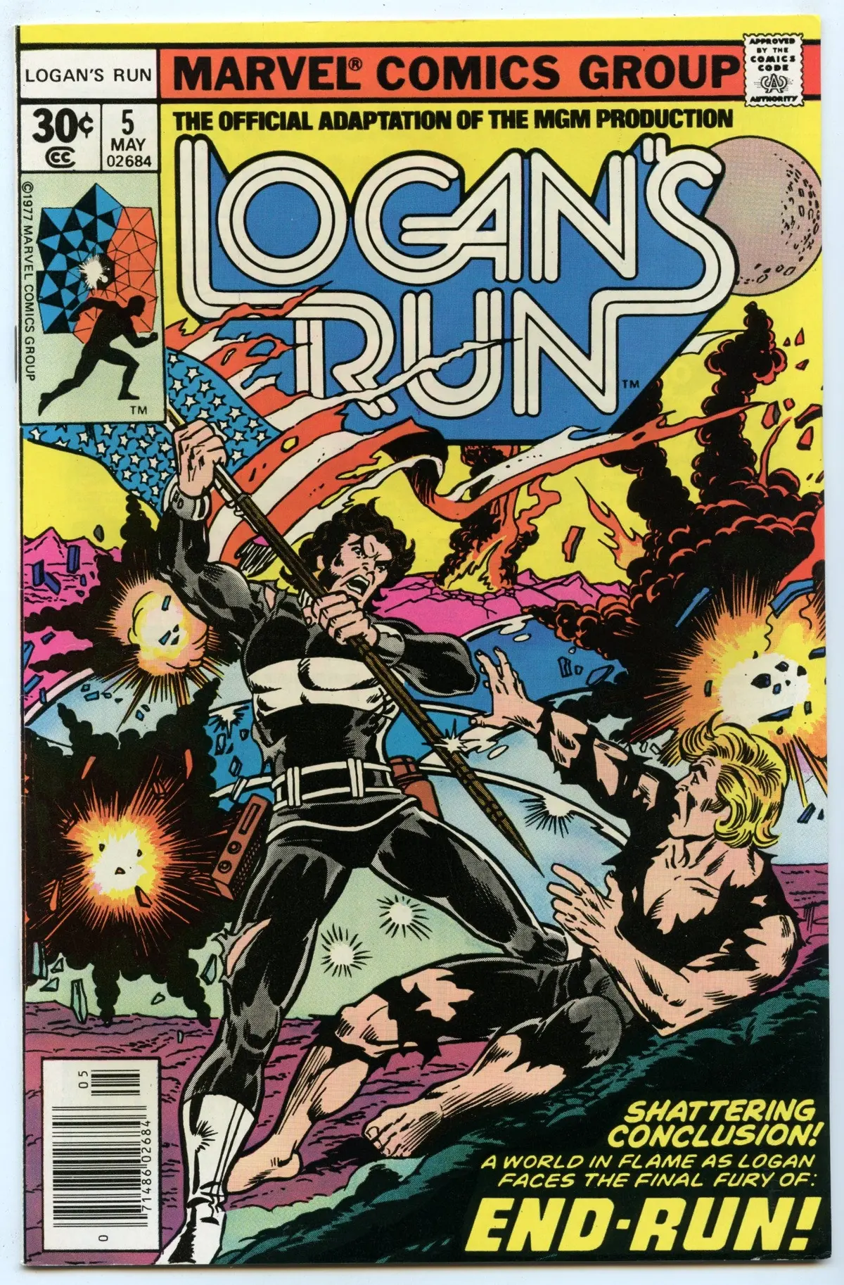 Logan's Run 5 (May 1977) Fi/Vf (7.0) 1