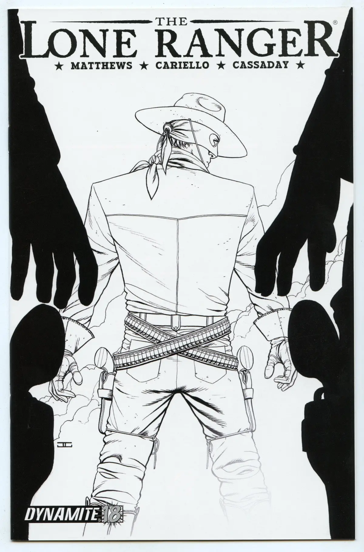 Lone Ranger V4 18 (Feb 2009) Nm- (9.2) - Black & White Variant 1