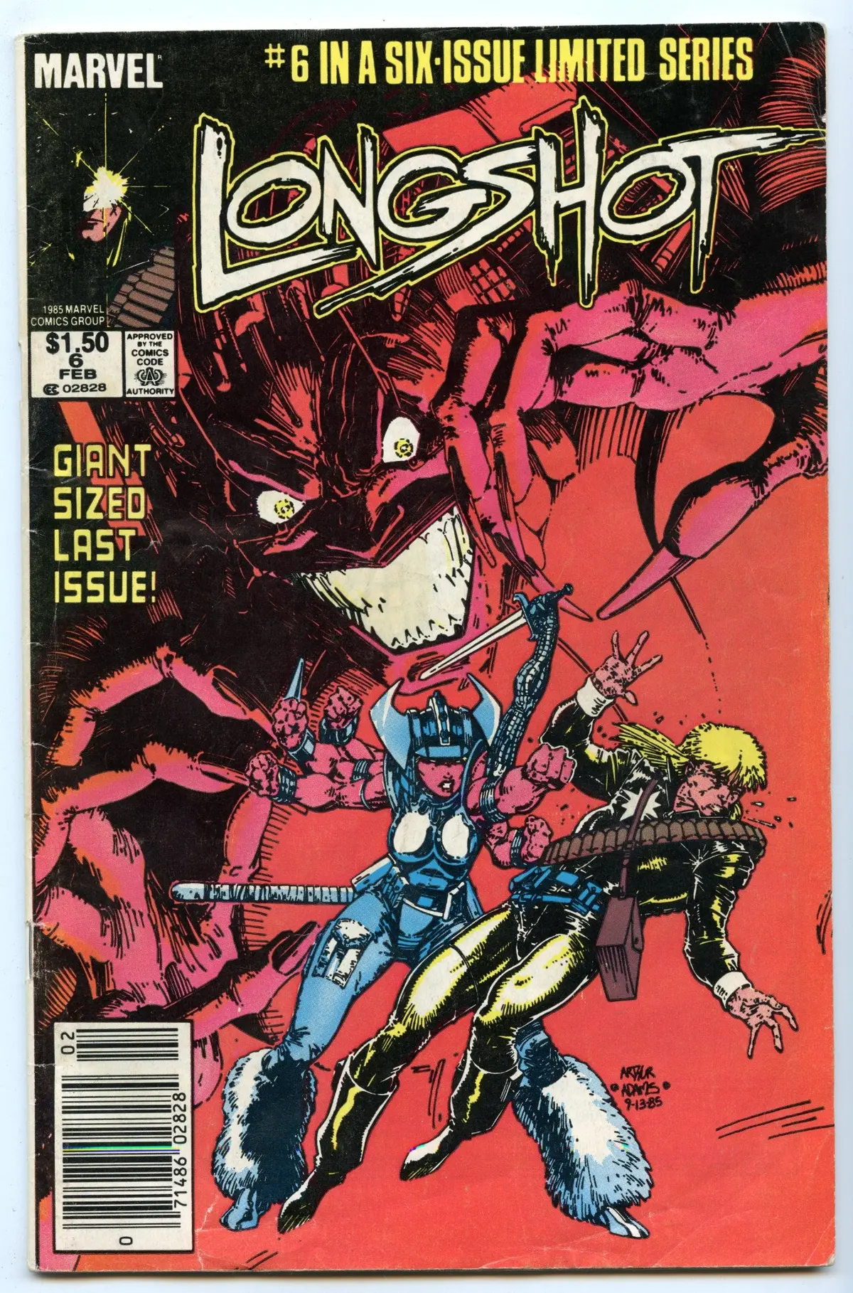 Longshot 6 (Feb 1986) Vg (4.0) - Cdn Price Variant 1