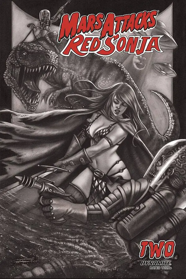Mars Attacks Red Sonja #2 7 Copy Strati Sketch Dressed Foc 1