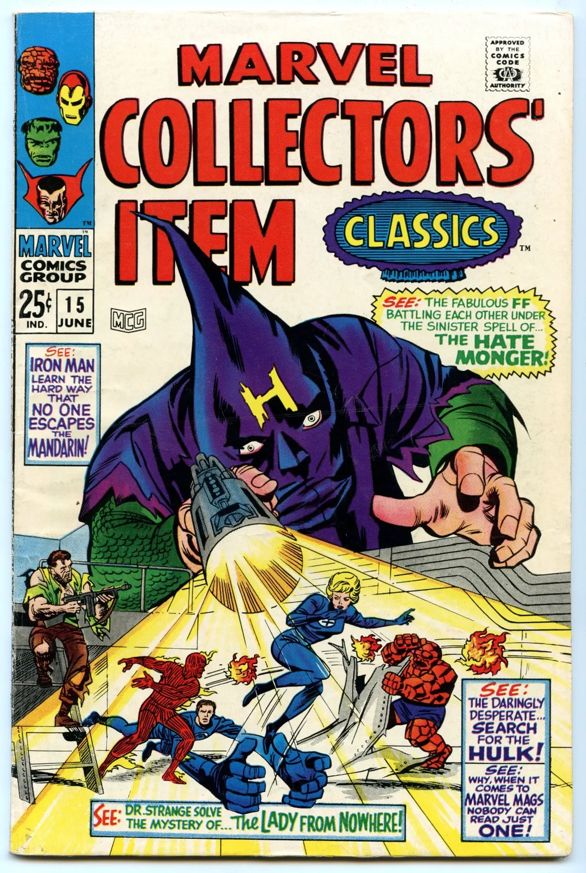 Marvel Collector's Item Classics 15 (Jun 1968) Vg/Fi (5.0) 1