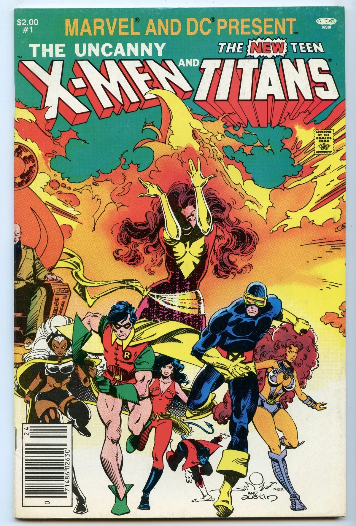 Marvel & Dc Present The Uncanny X-Men & The New Teen Titans 1 (1982) Vf+ (8.5) 1