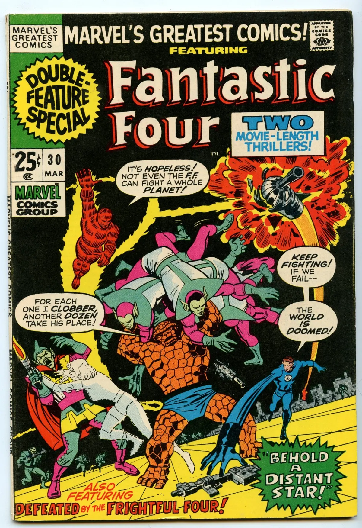 Marvel's Greatest Comics 30 (Mar 1971) Fi- (5.5) 1