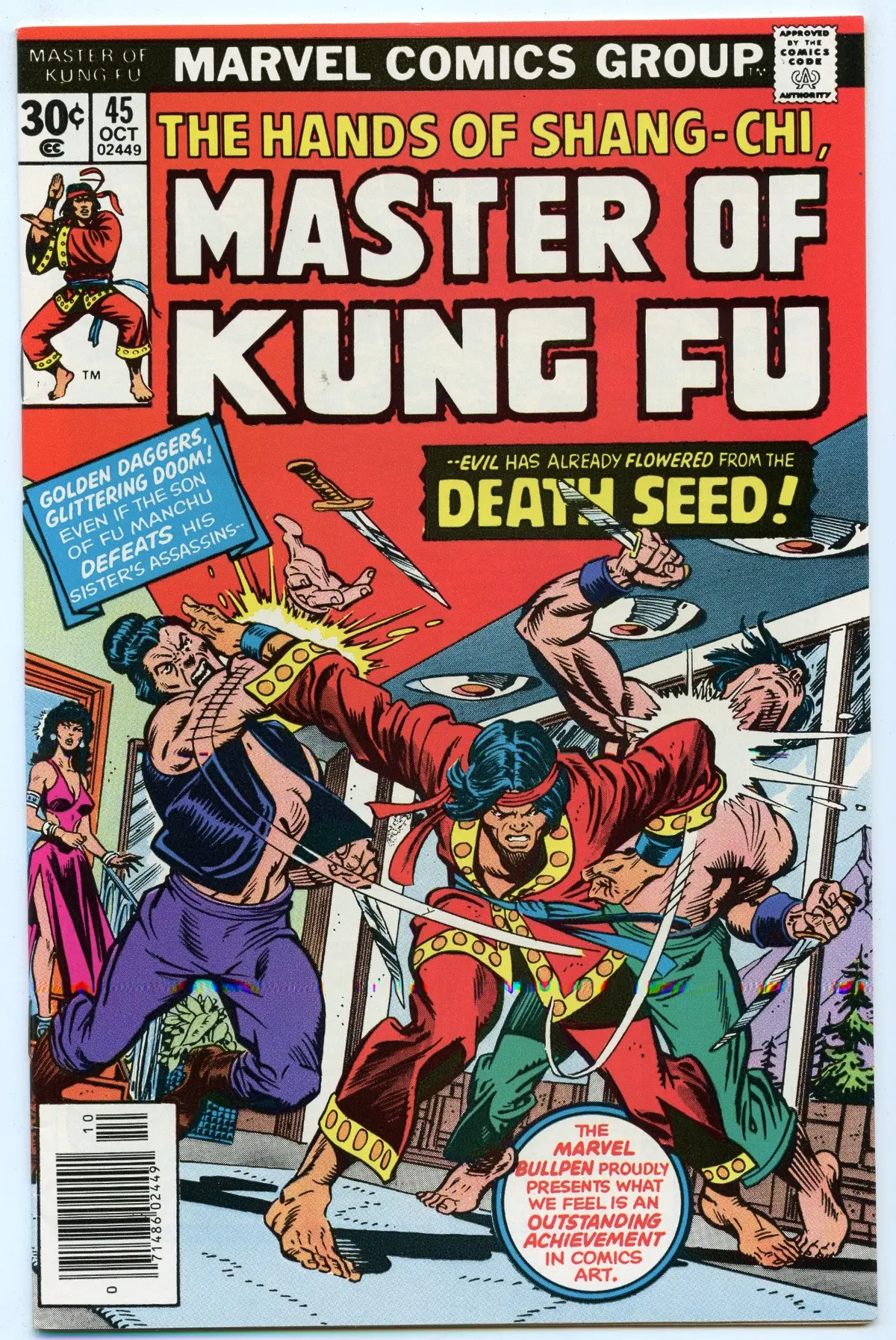 Master Of Kung Fu 45 (Oct 1976) Nm- (9.2) 1