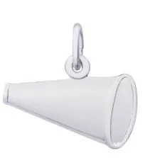 Sterling Silver Megaphone Charm 1