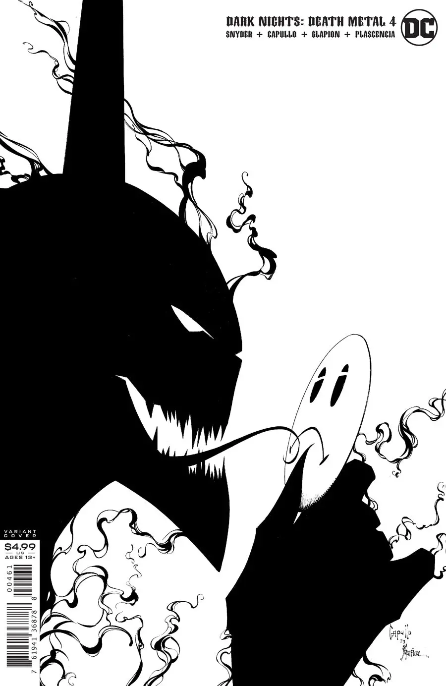 Dark Nights Death Metal #4 (Of 7) Inc 1:100 Greg Capullo & Jonathan Glapion Black & White Var 1