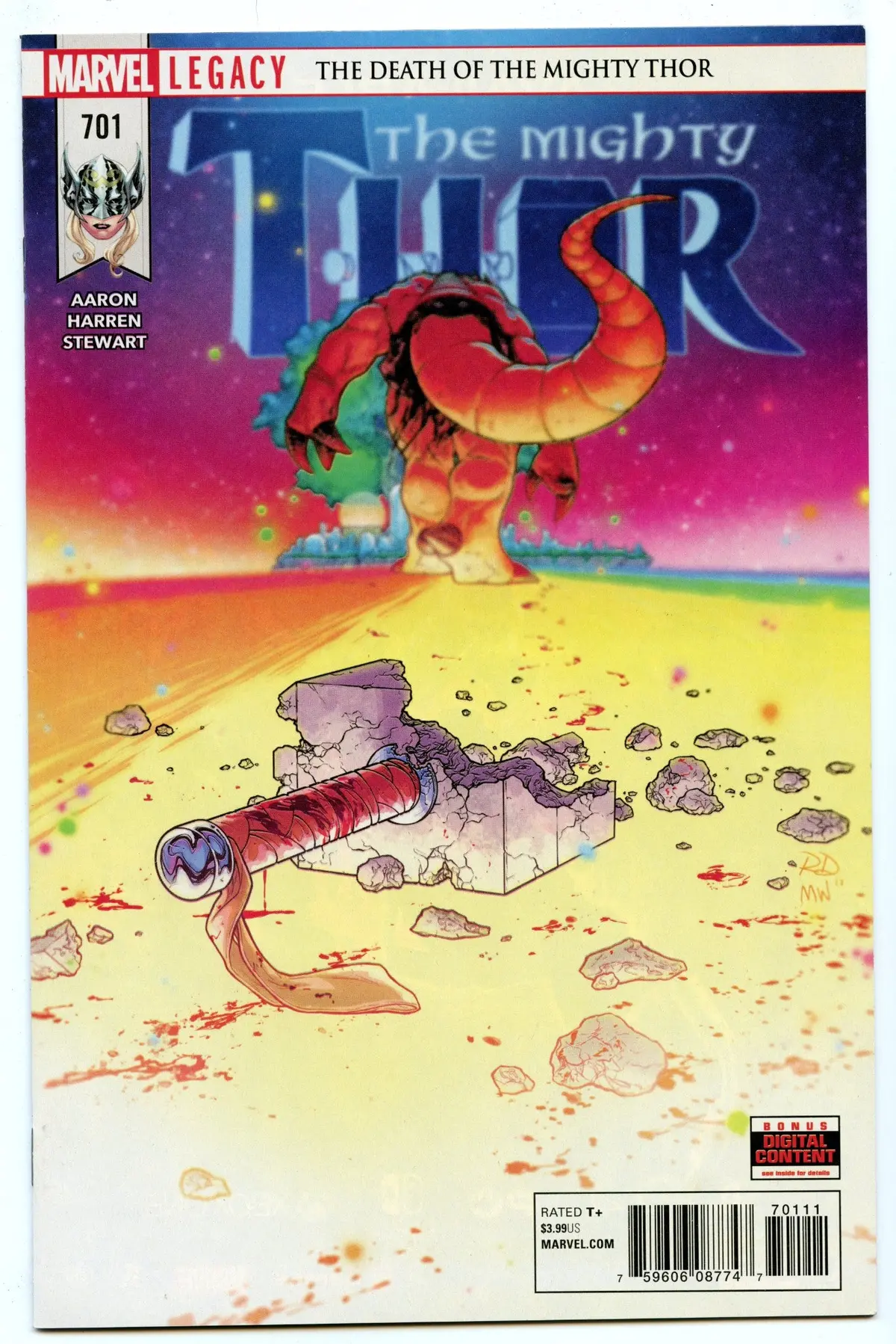 Mighty Thor 701 (Jan 2018) Nm- (9.2) - Death Of Thor (Jane Foster) 1