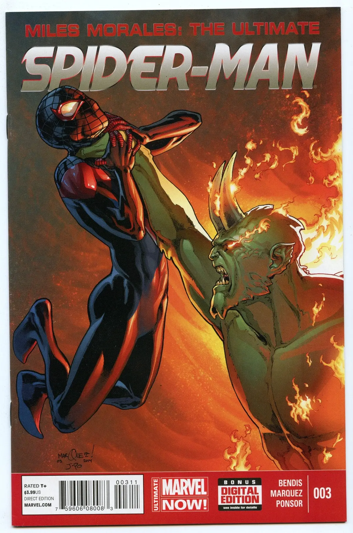 Miles Morales: The Ultimate Spider-Man 3 (Sep 2014) Nm- (9.2) 1
