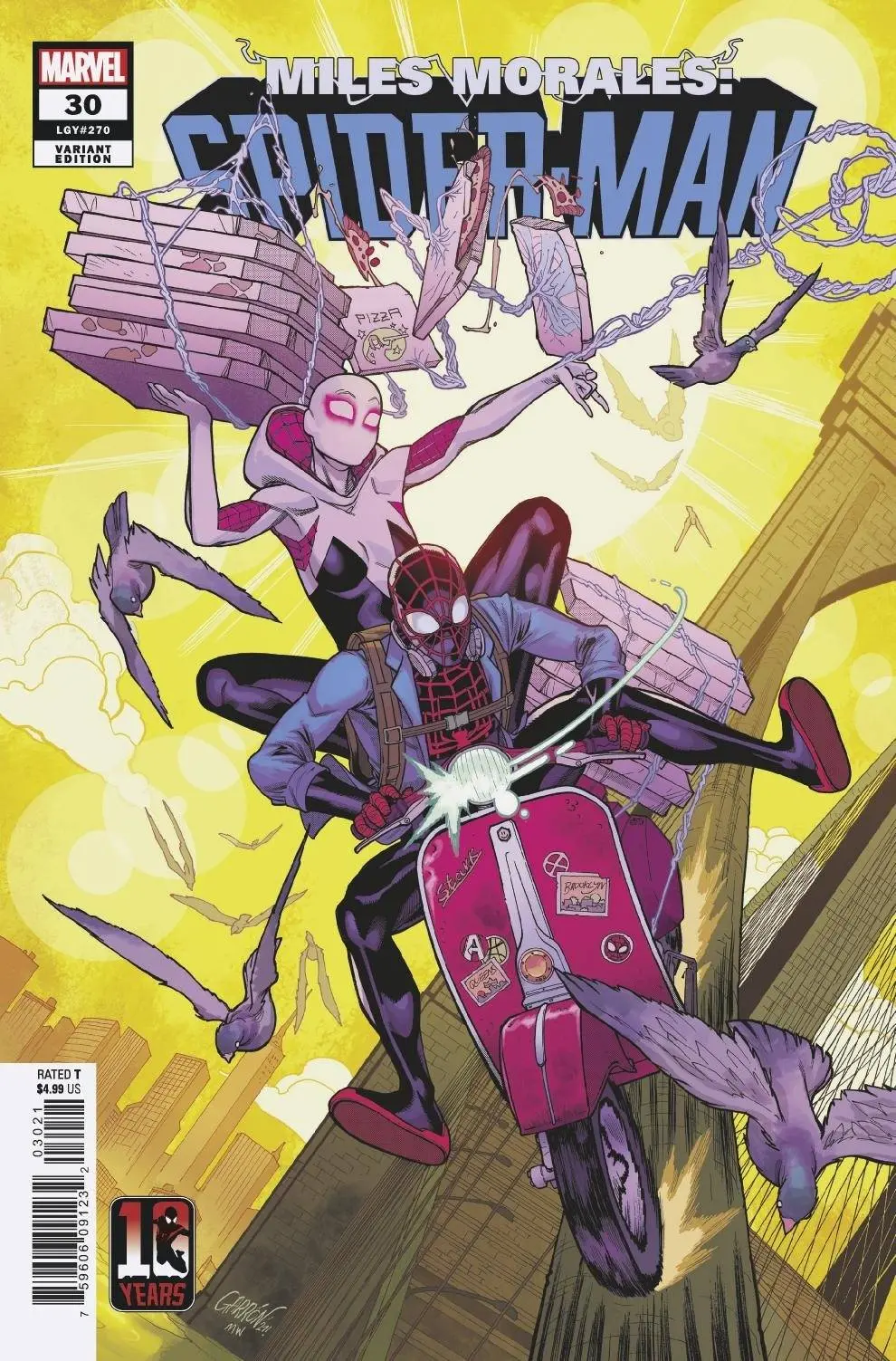 Miles Morales Spider-Man #30 Miles Morales 10Th Anniv Var 1