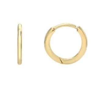 14K Yellow Gold Mini Huggie Earrings 1
