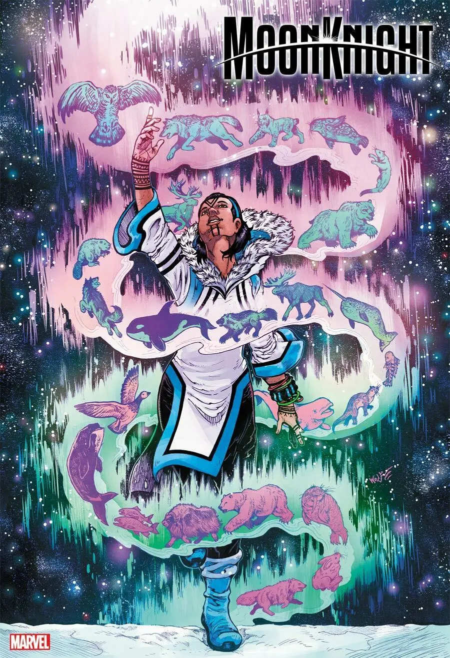 Moon Knight #5 Wolf Naative American Heritage Var 1