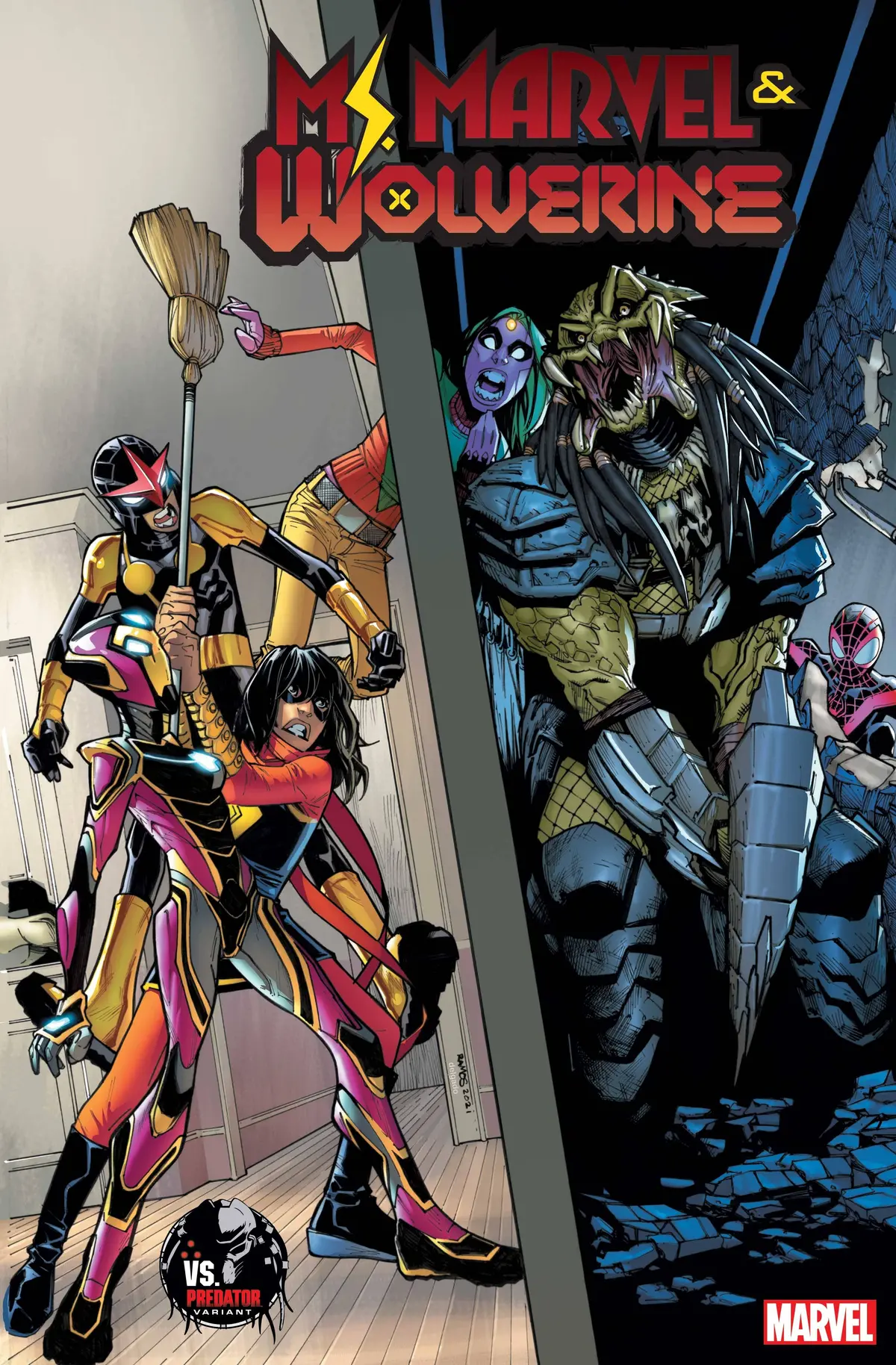 Ms Marvel Wolverine #1 Ramos Predator Var 1
